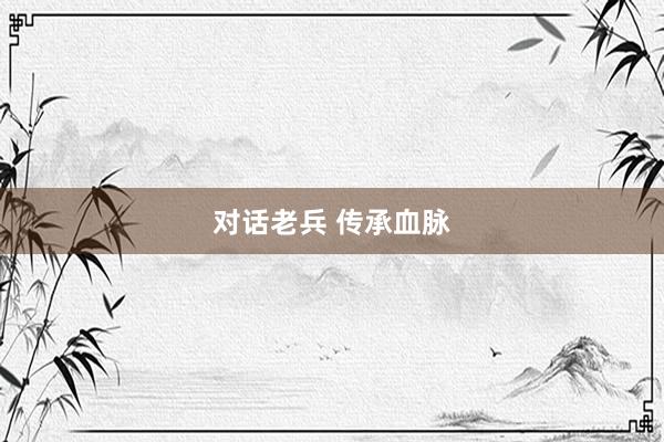 对话老兵 传承血脉