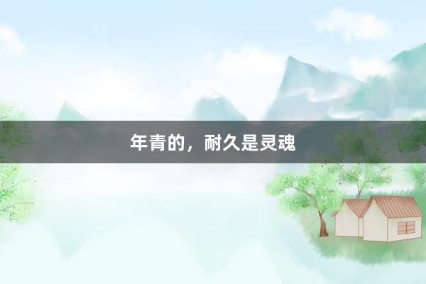 年青的，耐久是灵魂