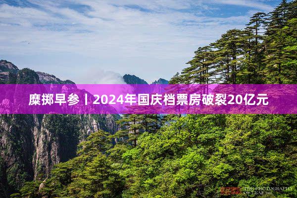 糜掷早参丨2024年国庆档票房破裂20亿元