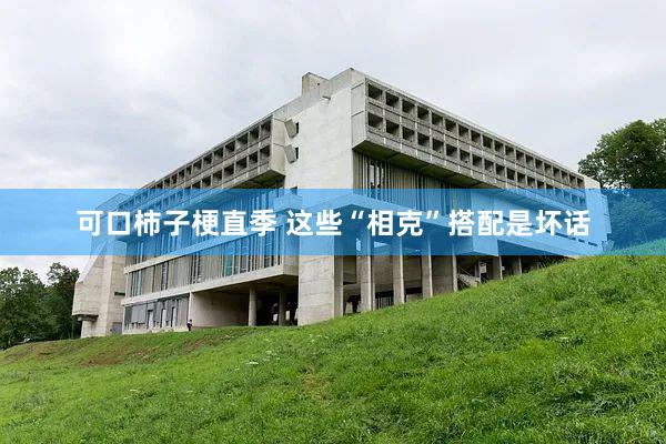 可口柿子梗直季 这些“相克”搭配是坏话